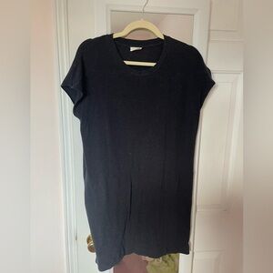 XS Community Aritzia Charcoal Grey Tshirt mini dress pockets relaxed fit